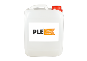 PE-HD-Kan met etiket 5,0L